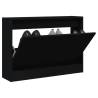 Shoe Cabinet Black 80x21x57 cm Engineered Wood Colour black Size 80 x 21 x 57 cm Quantity in Package 1 Number of 