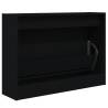 Shoe Cabinet Black 80x21x57 cm | Space-Saving Storage