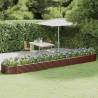 Garden Raised Bed Powder-coated Steel 507x100x36 cm Brown Colour brown Size 507 x 100 x 36 cm Quantity in Package 1 