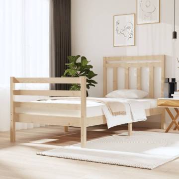 Solid Wood Bed Frame 90x190 cm - Classic & Stylish Design