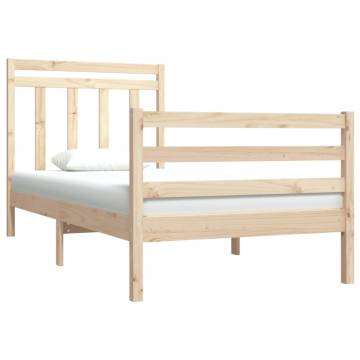 Solid Wood Bed Frame 90x190 cm - Classic & Stylish Design