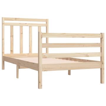 Solid Wood Bed Frame 90x190 cm - Classic & Stylish Design