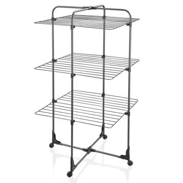 Leifheit Drying Tower Classic Tower 270 Black - Space-Saving Solution