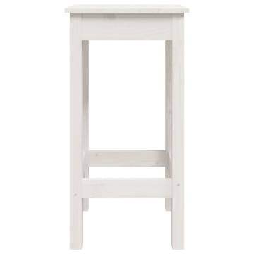 Bar Stools 2 pcs White Solid Pine - Stylish & Durable