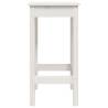 Bar Stools 2 pcs White Solid Pine - Stylish & Durable