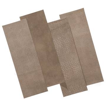 WallArt Leather Tiles Stubbs Smokey Taupe - 16 pcs | HipoMarket