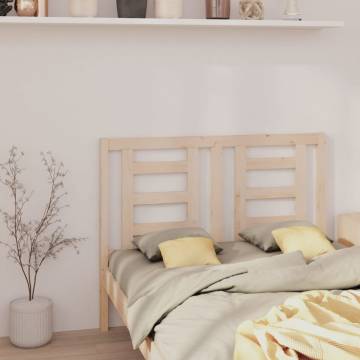 Stylish Solid Wood Pine Bed Headboard - 126x4x100 cm