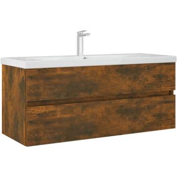 Sink Cabinet Smoked Oak - Stylish & Practical | HipoMarket