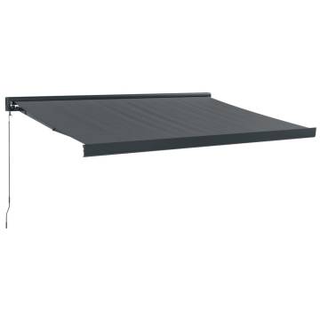 Retractable Awning Anthracite 3x2.5m | Hipomarket