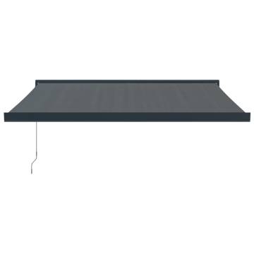 Retractable Awning Anthracite 3x2.5m | Hipomarket