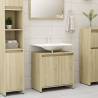 Bathroom Cabinet Sonoma Oak 60x33x61 cm Engineered Wood Colour sonoma oak Number of 1 Number of Pieces 