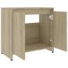 Bathroom Cabinet Sonoma Oak 60x33x61 cm | Stylish Storage