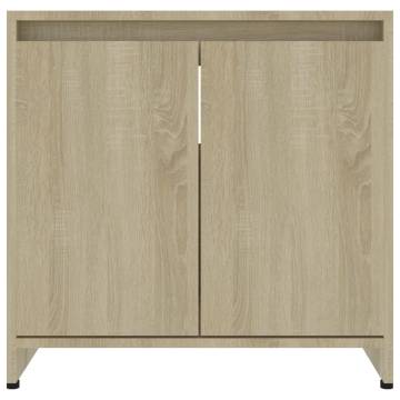 Bathroom Cabinet Sonoma Oak 60x33x61 cm | Stylish Storage