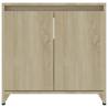 Bathroom Cabinet Sonoma Oak 60x33x61 cm | Stylish Storage