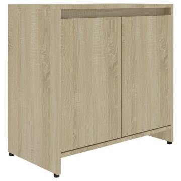 Bathroom Cabinet Sonoma Oak 60x33x61 cm | Stylish Storage