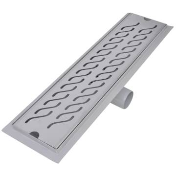 Linear Shower Drain 2 pcs Wave 530x140mm Stainless Steel