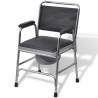 Commode Chair Steel Black - Safe & Comfortable Solution