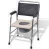 Commode Chair Steel Black - Safe & Comfortable Solution