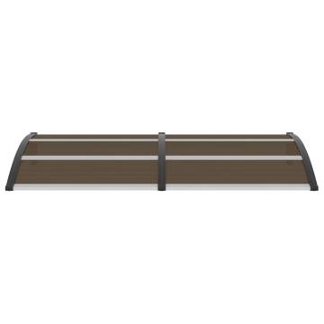 Stylish Black Door Canopy 200x100 cm - Weather Resistant