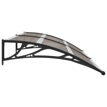 Stylish Black Door Canopy 200x100 cm - Weather Resistant