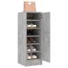 Shoe Cabinet Concrete Grey - Stylish Storage Solution (32x35x92cm)