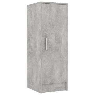 Shoe Cabinet Concrete Grey - Stylish Storage Solution (32x35x92cm)