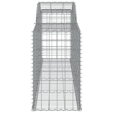 Arched Gabion Baskets - 20 pcs Galvanised Iron | HipoMarket