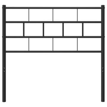 Metal Headboard Black 80 cm - Stylish and Sturdy Design