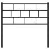 Metal Headboard Black 80 cm - Stylish and Sturdy Design