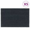 Door Mats 5 pcs Dark Grey 40x60 cm Tufted Coir Colour dark grey Size 40 x 60 cm Quantity in Package 5 