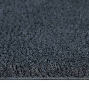 Durable 5 pcs Dark Grey Coir Door Mats - 40x60 cm