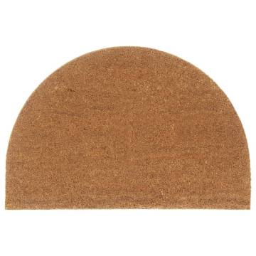 Natural Half Round Coir Door Mat 60x90 cm - Durable & Non-Slip