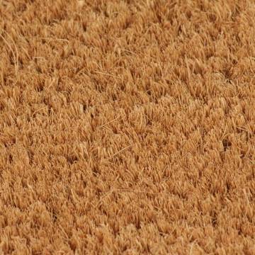 Natural Half Round Coir Door Mat 60x90 cm - Durable & Non-Slip