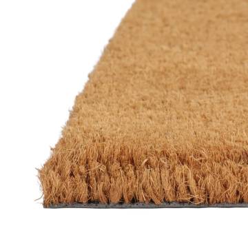 Natural Half Round Coir Door Mat 60x90 cm - Durable & Non-Slip