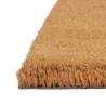 Natural Half Round Coir Door Mat 60x90 cm - Durable & Non-Slip