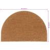 Natural Half Round Coir Door Mat 60x90 cm - Durable & Non-Slip