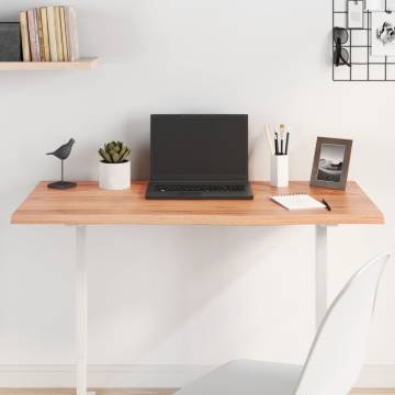 Light Brown Solid Oak Table Top - 100x50 cm | HiPO Market