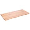 Light Brown Solid Oak Table Top - 100x50 cm | HiPO Market