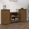 Sideboards 2 pcs Honey Brown 40x35x80 cm Solid Wood Pine Colour honey brown Quantity in Package 2 Model 3 drawer cabinet 