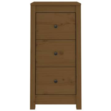 Solid Wood Pine Sideboards - Honey Brown, 2 pcs | Hipo Market