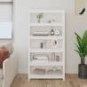 Book Cabinet White 80x35x154 cm Solid Wood Pine Colour white Quantity in Package 1 Height 154 cm Width 80 cm 