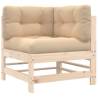 Corner Sofas with Cushions | Solid Wood Pine - Hipomarket