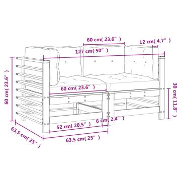 Corner Sofas with Cushions | Solid Wood Pine - Hipomarket