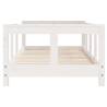 Kids Bed Frame White 70x140 cm Solid Pine - Hipo Market