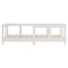 Kids Bed Frame White 70x140 cm Solid Pine - Hipo Market