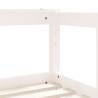 Kids Bed Frame White 70x140 cm Solid Pine - Hipo Market