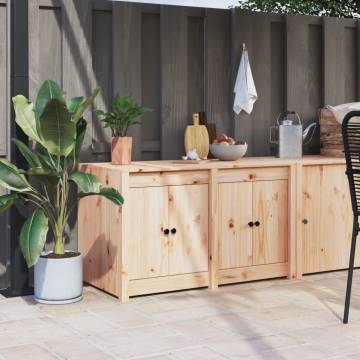 Outdoor Kitchen Cabinet - Solid Pine 106x55x64 cm | HipoMarket