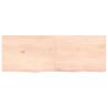 Untreated Solid Wood Bathroom Countertop - 140x50 cm