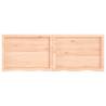 Untreated Solid Wood Bathroom Countertop - 140x50 cm