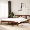 Bed Frame Honey Brown Solid Wood 150x200 cm King Size Colour honey brown Size 150 x 200 cm 